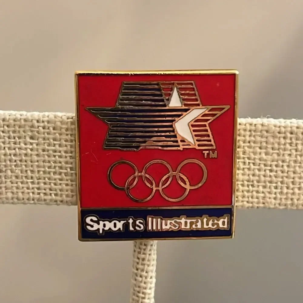 Vintage Sports Illustrated 1980 Olympic Lapel Pin Enamel Pin